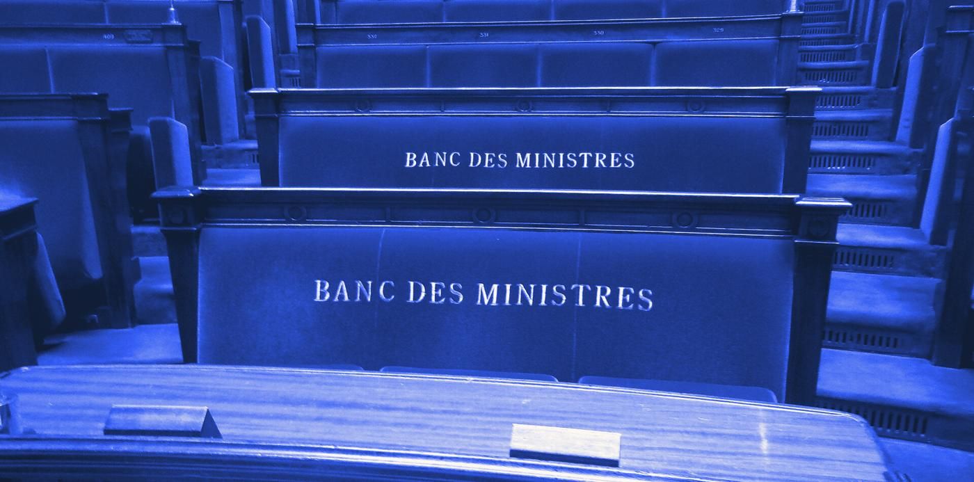 Le banc des ministres, dans l'hémicycle de l'Assemblée nationale, où le projet de budget est examiné en premier.